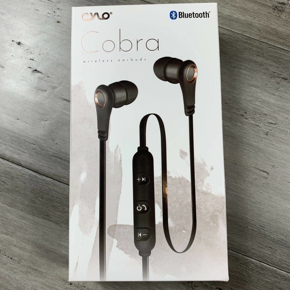 NEW Cylo Cobra Wireless Earbuds Bluetooth Black